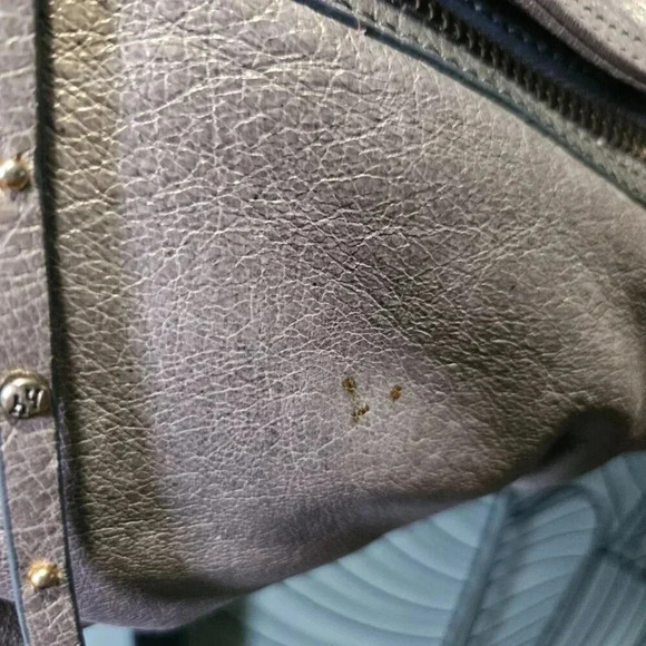 Hayden Harnett | Georgous Leather Iridescent  Greige Baguette Shoulder Bag - Picture 9 of 17